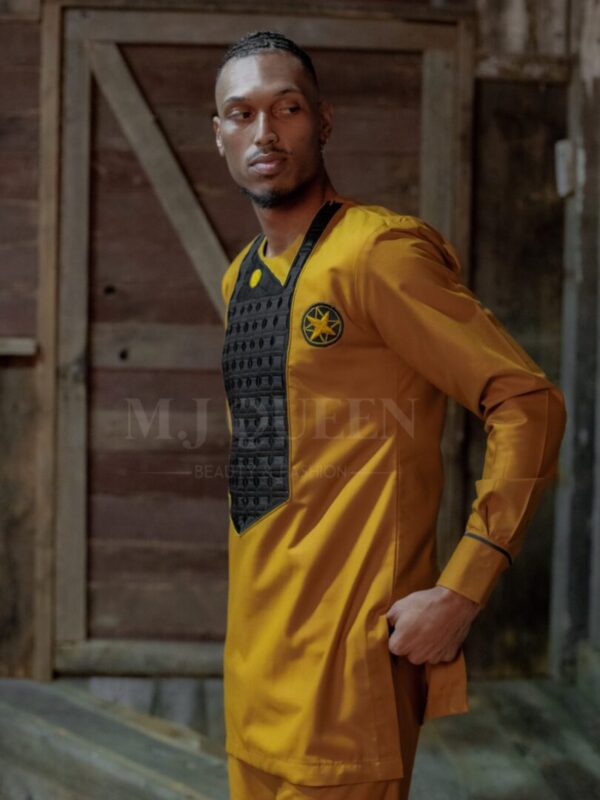 MJ‘s Modern African Fashion Men’s Wear Embroidery | 2pc set made in the US-3