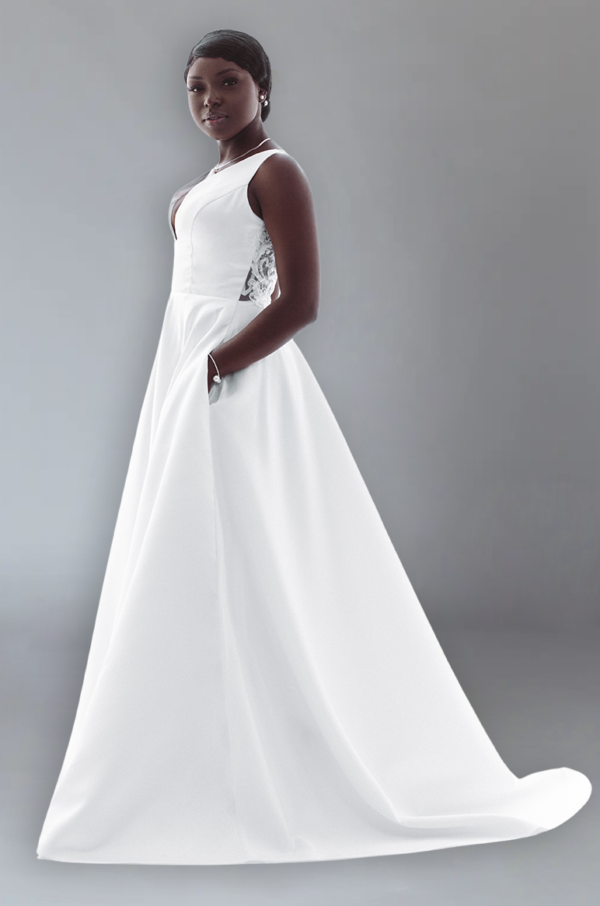 Fashion Satin Wedding Dress