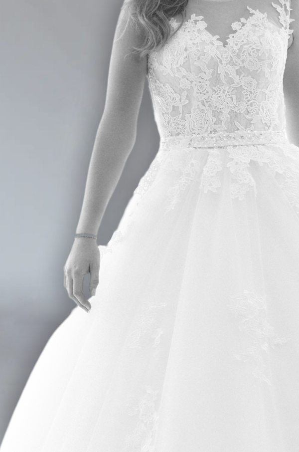 Modest Bridal Ballgown Tulle